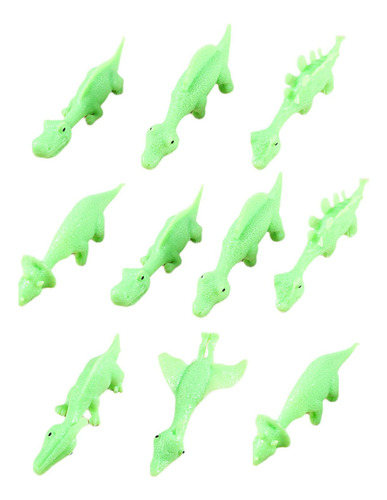 10x Volador Dinosaurio Animal Tirachinas Juguetes Verde