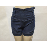 Shorts Jeans Cintura Alta Tam 40 Jas Usado Bom Estado