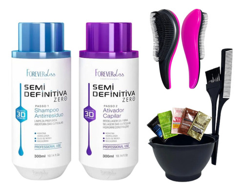 Kit Progressiva Forever Lis Semi Definitiva 3d Selagem 300ml