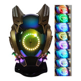 Máscara Cyber Punk (cyberware Gold)  Bluetooht Led Control