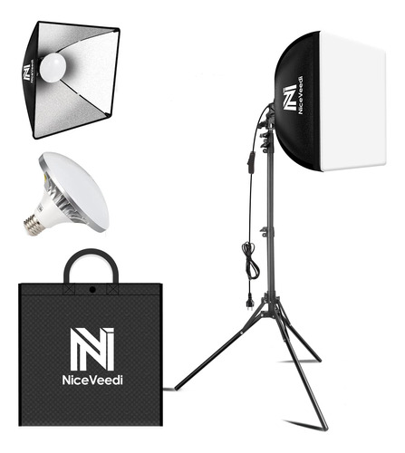 Niceveedi - Kit De Iluminación Softbox De 16 X 16 Pulgadas.