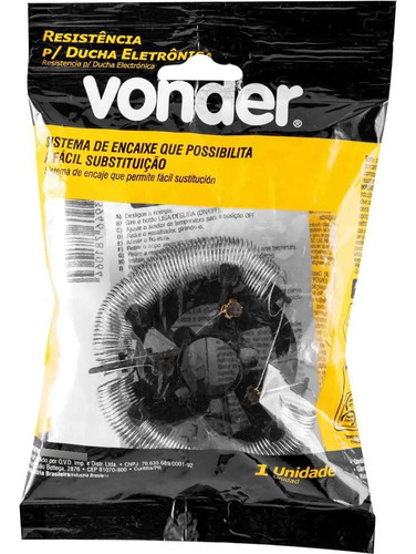 Resistência Ducha Eletronica Vonder 220v 7500w