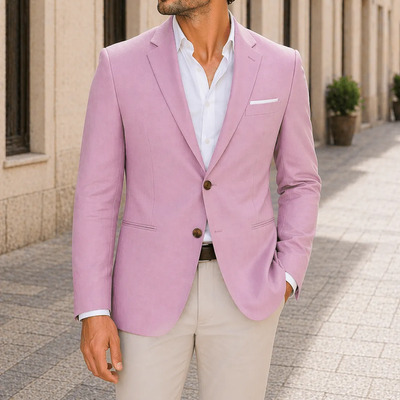 Saco Blazer Palo De Rosa Para Hombre Elegante Y Moderno | Meses sin interés