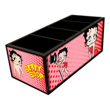 Betty Boop - Pin-up - Porta Controle De Mdf Com 4 Espaços