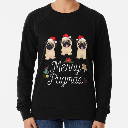Buzo Christmas Pugs Merry Pugmas Calidad Premium