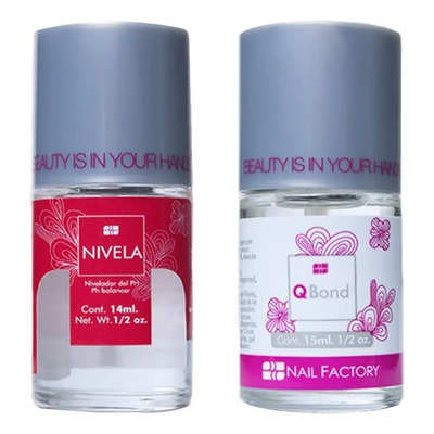 Pack Nivela Deshidratador Ph + Q Bond , Nail Factory | MercadoLibre