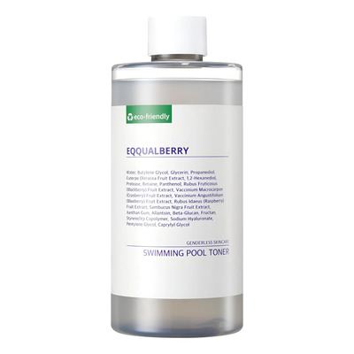 Eqqualberry Swimming Pool Toner 300ml Tónico Facial Coreano Todo Tipo De Piel Día/noche