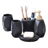 Set Para Baño De 5 Piezas Ceramica