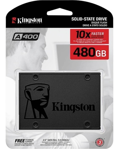 Disco Ssd Kingston A400 480gb Estado Solido Notebook / Pc