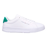 Tenis Tommy Hilfiger Para Hombre Fm0fm04971 Color Verde Diseño De La Tela Liso Talla 26 Mx