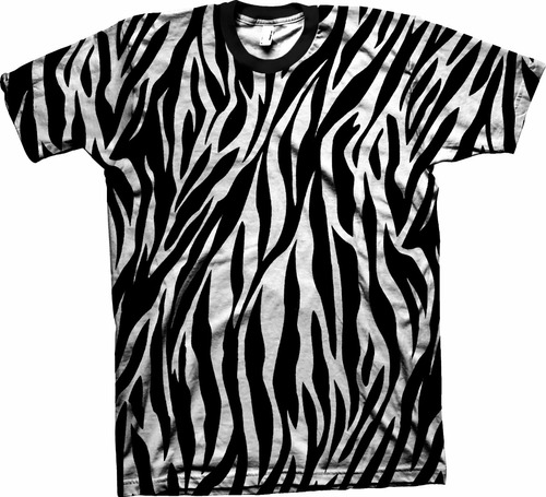 Camiseta Personalizada Zebra Animal Print Adulto