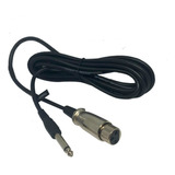 Cabo De Audio E Video Para Microfone P10 - 3m Tomate Mcb-014