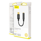 Adaptador Tipo C A Audífonos Jack 3.5 Mm Gris Baseus