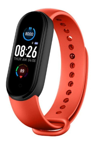 Reloj Inteligente Smart Band Bluetooth Rojo M5