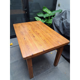 Mesa De Madera Pinotea 1.20m Para 6 Personas