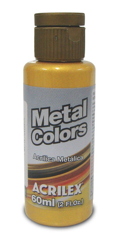 Tinta Metal Colors Acrilex 60ml - Artesanato - Unhas