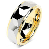 Anillo De Tungsteno 100s Joyas Para Hombre Y Mujer Alianza D