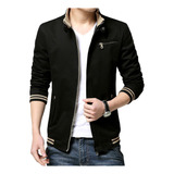 Calidad Chaqueta Hombre Drill Beisbolera Lineas Ropa