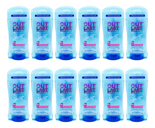 Secret Kit X12 Desodorante Gel Outlast Protecting Powder 3c