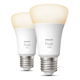 Philips Hue Lampara White E27 9w Bluetooth X 2 Unidades