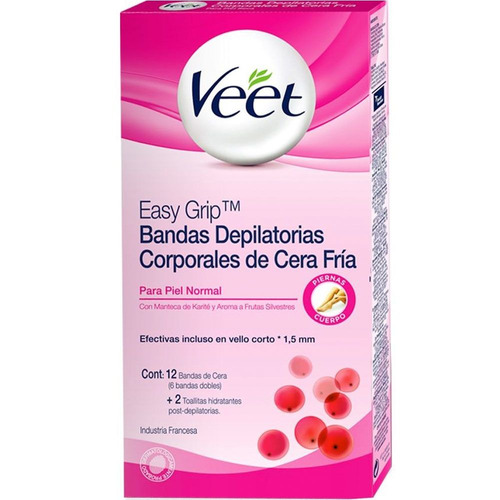 Veet Easy Grip Bandas Depilatorias Corporales Piel Normal