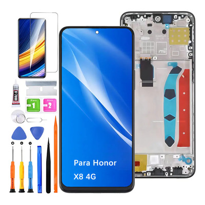 Pantalla Para Honor X8 4g Tfy-lx3 Display Con Marco | Envío gratis