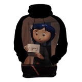 Blusa Frio Moletom Casaco Coraline Mundo Secreto Top Kids 17