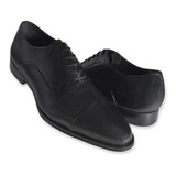 Zapato Caballero Gino Ch. 2211 Piel Negro Cuero 25 Al 30