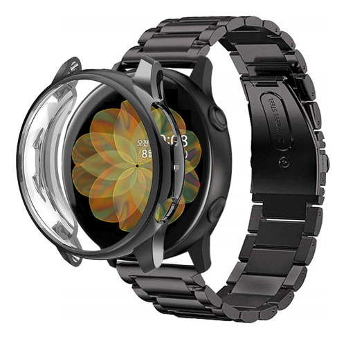 Pulseira De Aço + Case Para Galaxy Watch Active2 Bt 44mm