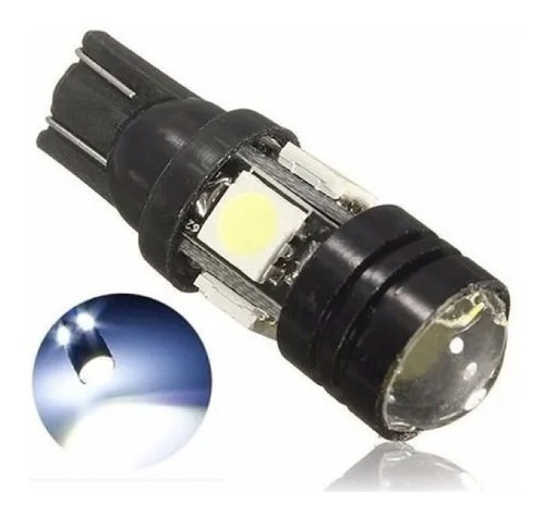 Lampara T10 4 Smd +lupa 1w Metal Alto Brillo Blanc,rojo Azul