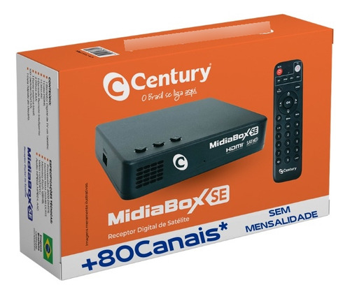 Receptor Midiabox Century Nova Parabólica Compativel 5g