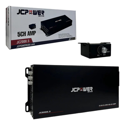 Amplificador Jc Power Jc2000.5 5 Canales Clase Ab 900w Max Negro | Envío gratis