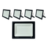 5x Mini Refletores Holofote 200w Luz Verde / Azul Ip67