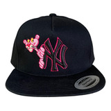 Gorra Ny Yankees Pantera Rosa Snapback Plana Yupoong