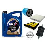 Kit Filtros Nissan Kicks + Aceite Elf Evolution Msx 5w30 4l