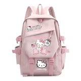 Mochila Tipo Escolar Con Estampado Coreano De Hello Kitty Ca