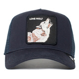 Gorra Goorin Bros Original Lone Wolf Lobo Azul 