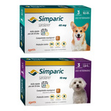 1 Simparic 40mg 10-20kg + 1 Simparic 10mg 2,6-5kg 3 Comp