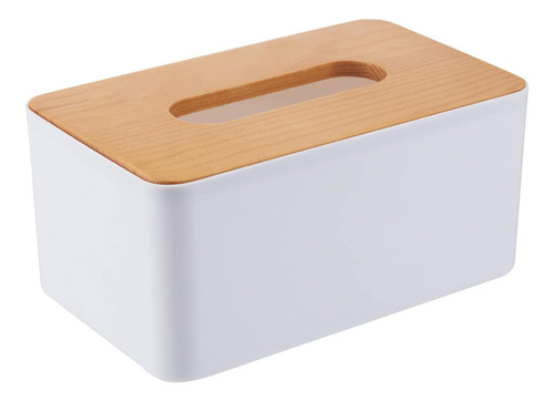 Caja De Pañuelos Dispensador Plastico Tapa Casa Oficina Baño