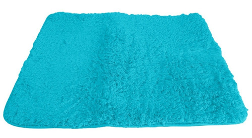 Alfombra De Baño Antideslizante Shaggy 50 X 70 - Sheshu Home Color Turqueza