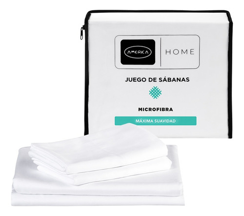 Sábanas América Home King Size Microfibra Algodón 