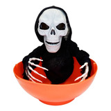 Caramelera Calavera Dulce O Truco Halloween Con Luz Y Sonido