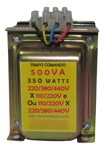 Transformador Comando 220v/380v/440v X 110v/220v 500va