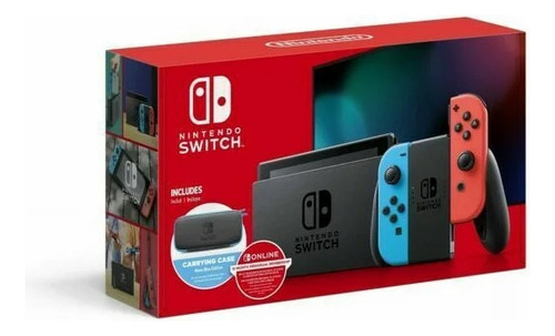 Nintendo Switch Con Estuche Incluido Y 12 Meses De Membresía