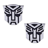 Emblema Logo  Transformer Autobot Pair Auto Emblem - [chrome