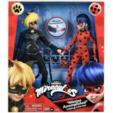 Pack X2 Figuras Zag Heroez Miraculous Ladybug Y Cat Noir +3