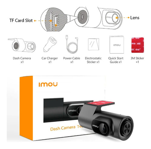 Camara De Auto Dash Cam Imou T400 Wifi 2k Hd  Foto 3