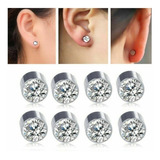 Aretes Transparente Sin Hueco, Piercing, Pendiente Magnetico