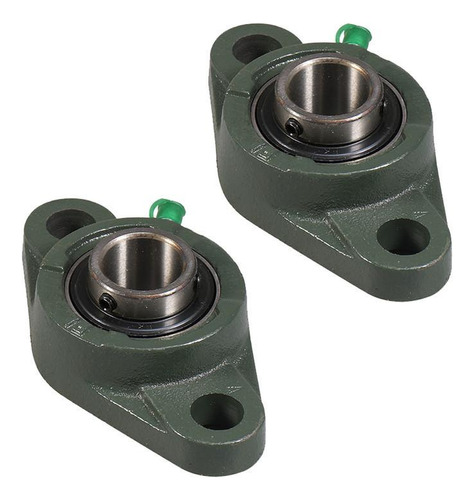 02 Mancal Flange Com Rolamento Ucfl203 - P Eixo 17mm