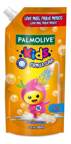 Sabonete Líquido Para As Mãos Palmolive Kids Splashers 480ml